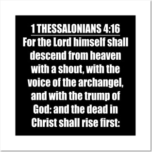 KJV 1 Thessalonians 4:16 Posters and Art